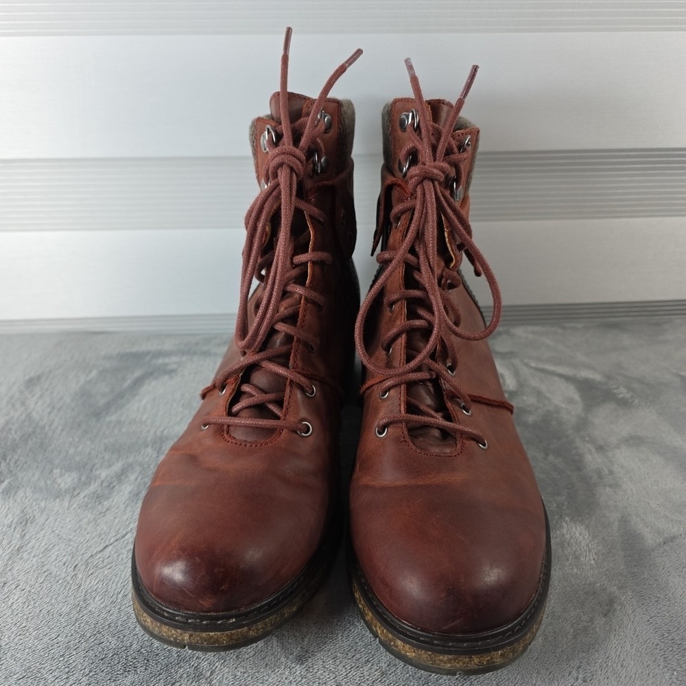 Aetrex Aubrey Red Leather Boot Women's US Size 10 CB108W‎ - Picture 2 of 9